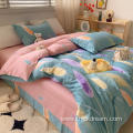 Reed flower bed sheet cover bedding pillowcase set